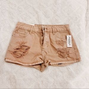 NWT Super Cute Pacsun Pink Distressed Denim Shorts